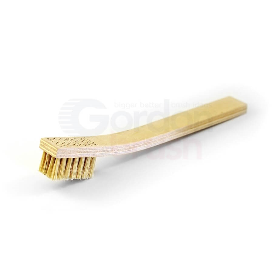 Anti-Static Hand-Laced Plywood Handle Heavy Duty Scratch Brush with 4 x 7 Rows of Hog Bristle 
